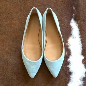 J Crew Suede Turquoise Flats